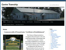 Tablet Screenshot of centretownship.com